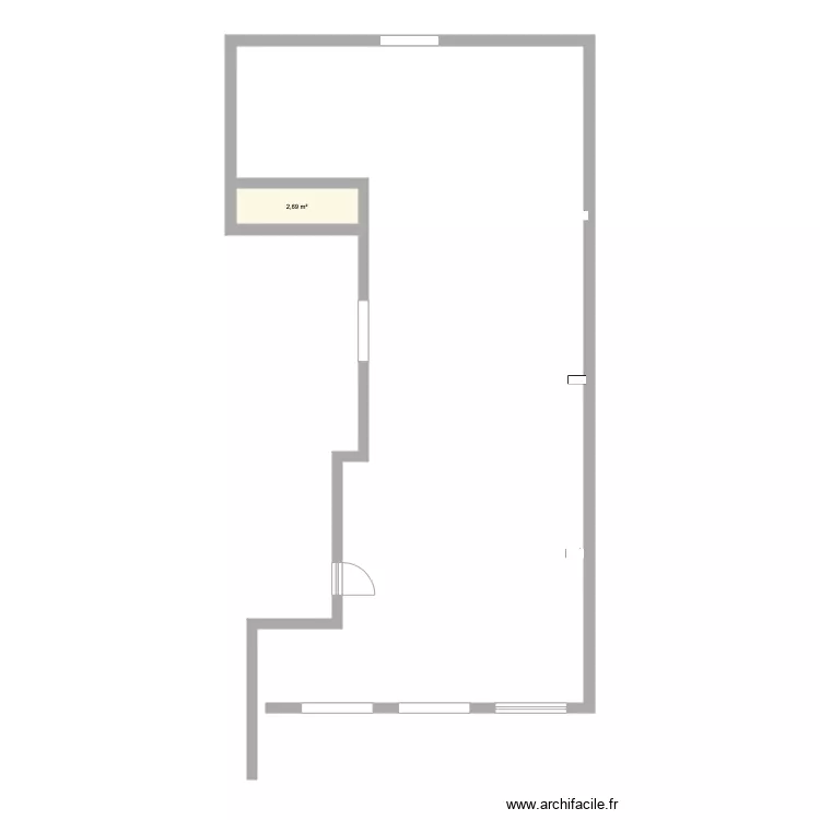 Cabanyal1. Floor plan with 