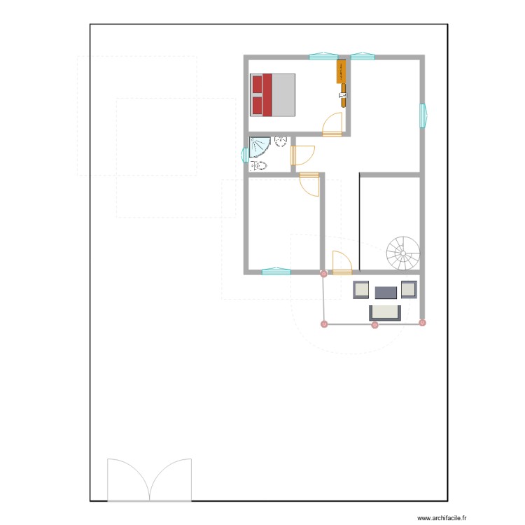 chanel etage. Floor plan with 0 room and 0 m2