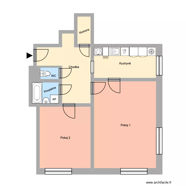 Havlíčkovo náměstí 797, byt 2. Floor plan with 12 Rooms and 186 m² Havlíčkovo náměstí 797, byt 2. Floor plan with 12 Rooms and 186 m²