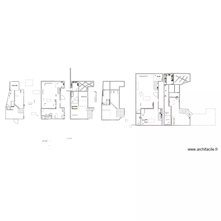 Futuro d&uacute;plex. Floor plan with 