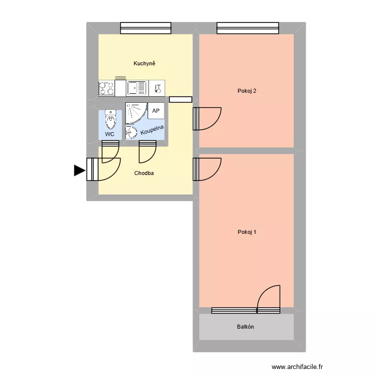 Matu&scaron;kova 502, byt 3. Floor plan with 12  and 176 m²
