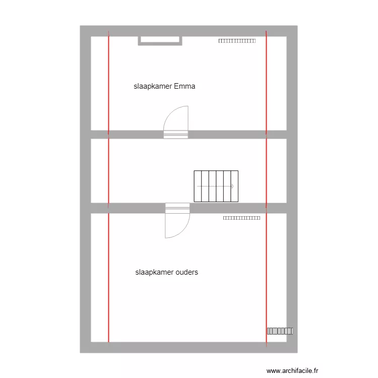 wattripont bis verdieping. Floor plan with 