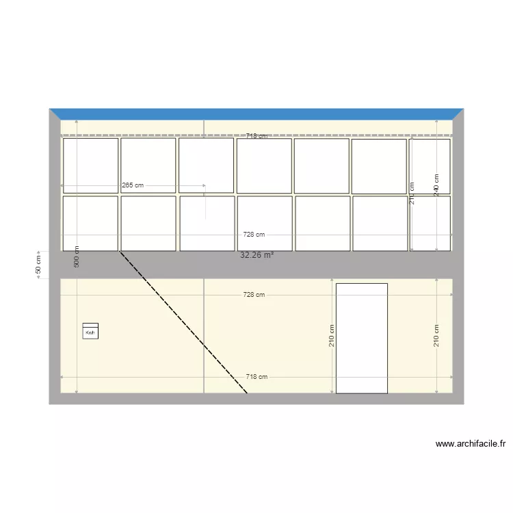 LB2 LB3 Verrière Mezzanine. Floor plan with LB2 LB3 Verrière Mezzanine. Floor plan with