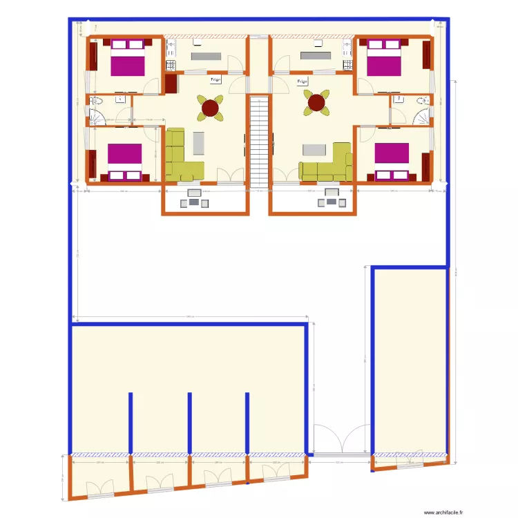 musalac appartement etage. Floor plan with 