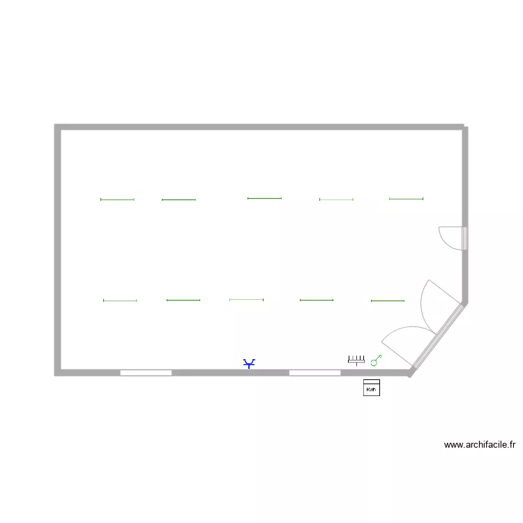 Cochera. Floor plan with Cochera. Floor plan with