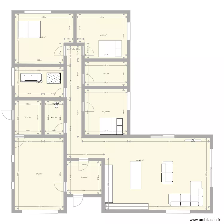 sky. Floor plan with 