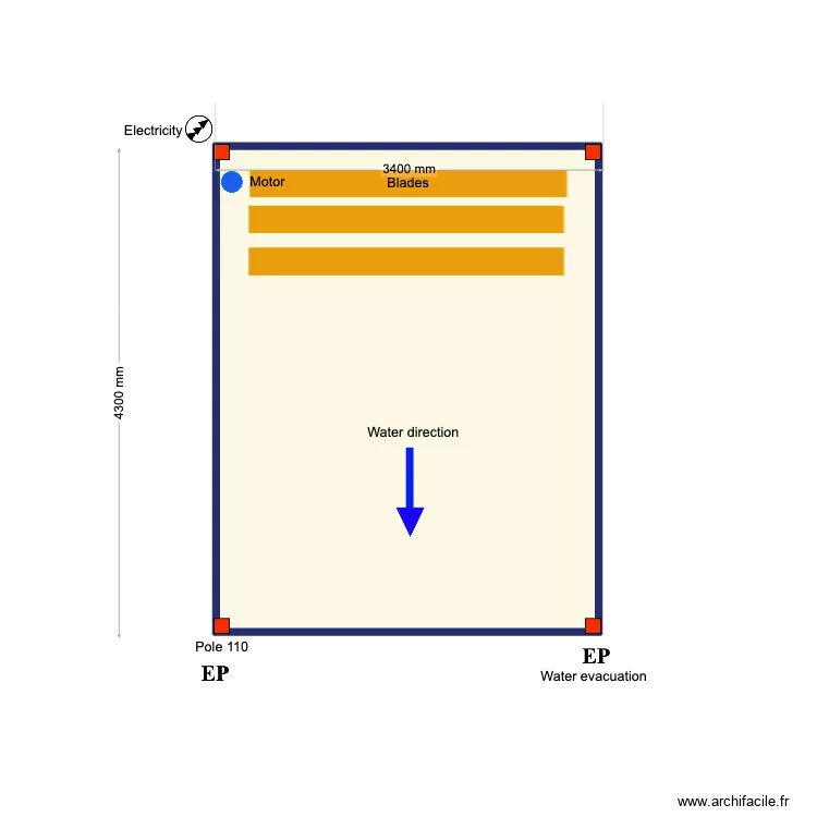 DIAN JON. Floor plan with 1 Room and 14 m² DIAN JON. Floor plan with 1 Room and 14 m²