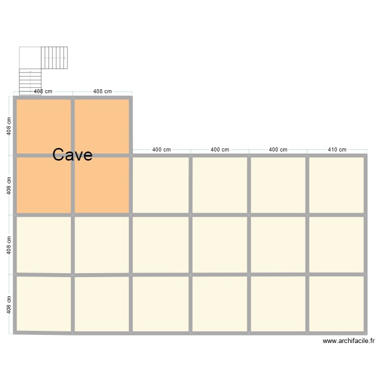 vue en plan rdc et etages. Floor plan with 0 room and 0 m2