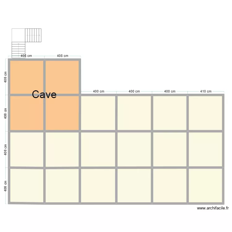 vue en plan rdc et etages. Floor plan with 