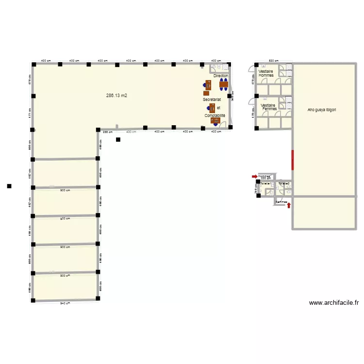 Chez implantantion. Floor plan with Chez implantantion. Floor plan with