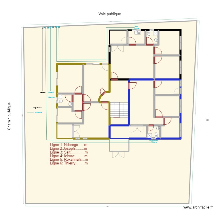 compteurs eau individuels INSS2. Floor plan with 0 room and 0 m2