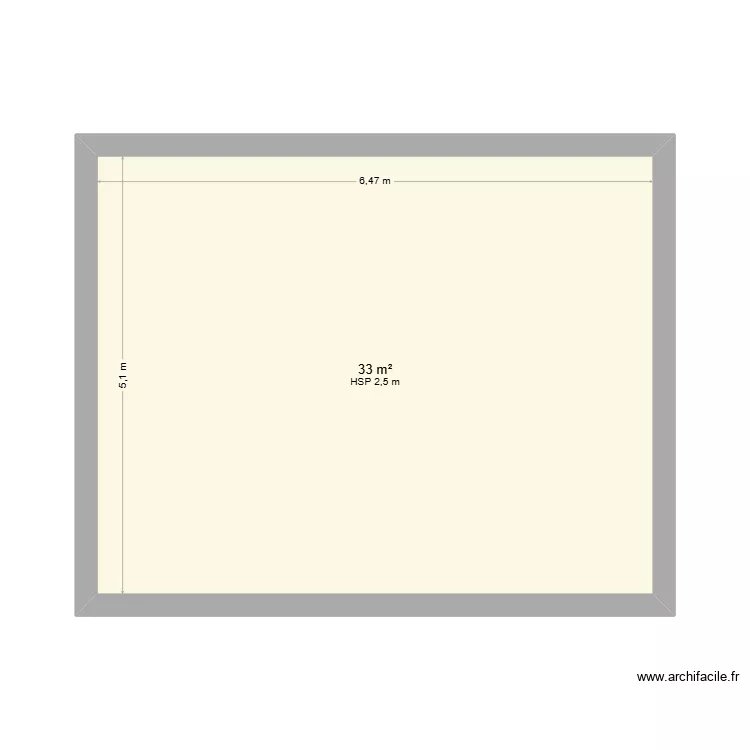 vvfg. Floor plan with 1  and 33 m²