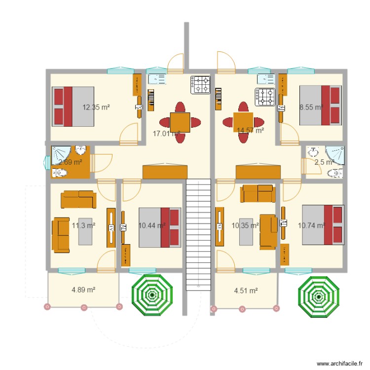 RDC surface. Floor plan with 0 room and 0 m2 RDC surface. Floor plan with 0 room and 0 m2