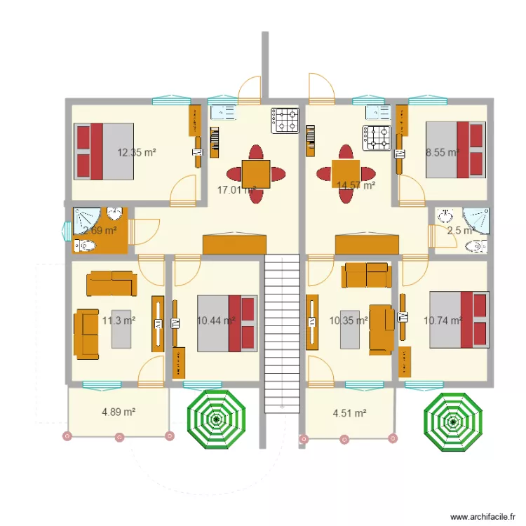 RDC surface. Floor plan with 