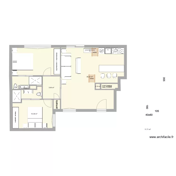 claudio Coello salone 7. Floor plan with 