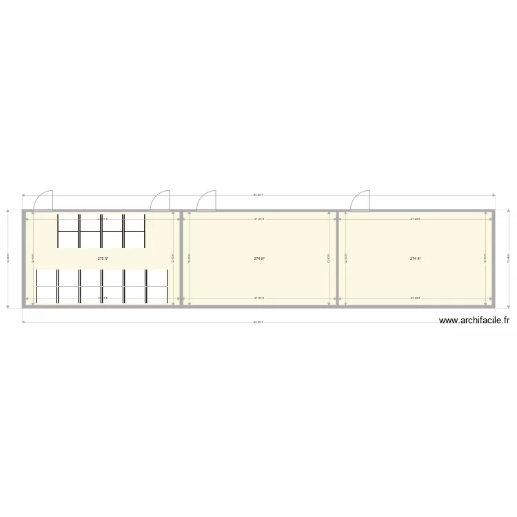Col 3 room. Floor plan with 