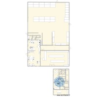 new layout with 20m width mezz access to upstairs