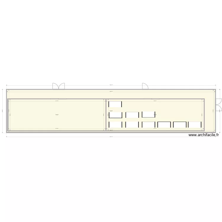 Ruff hanging. Floor plan with 
