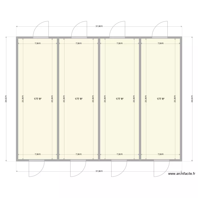 Germ 4 Room. Floor plan with 