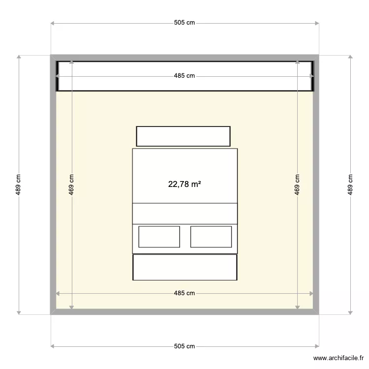 chambre rdc. Floor plan with 