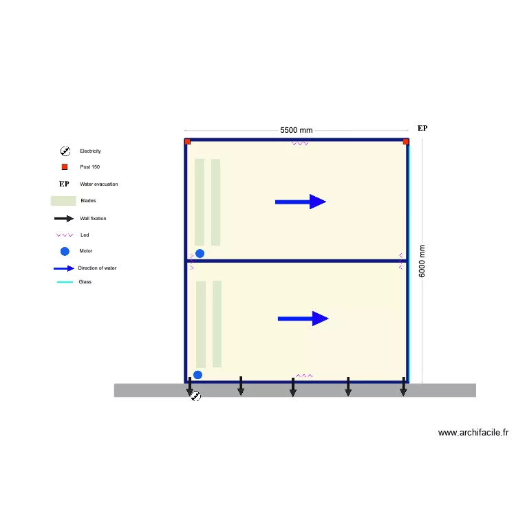 Mccole 1 module. Floor plan with 2 Rooms and 32 m² Mccole 1 module. Floor plan with 2 Rooms and 32 m²