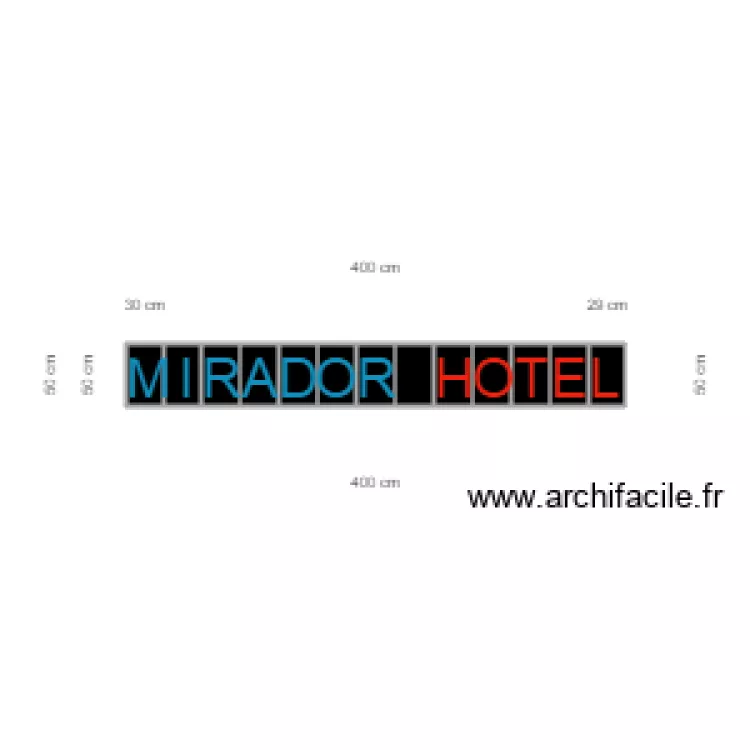 Panneau mirador. Floor plan with 