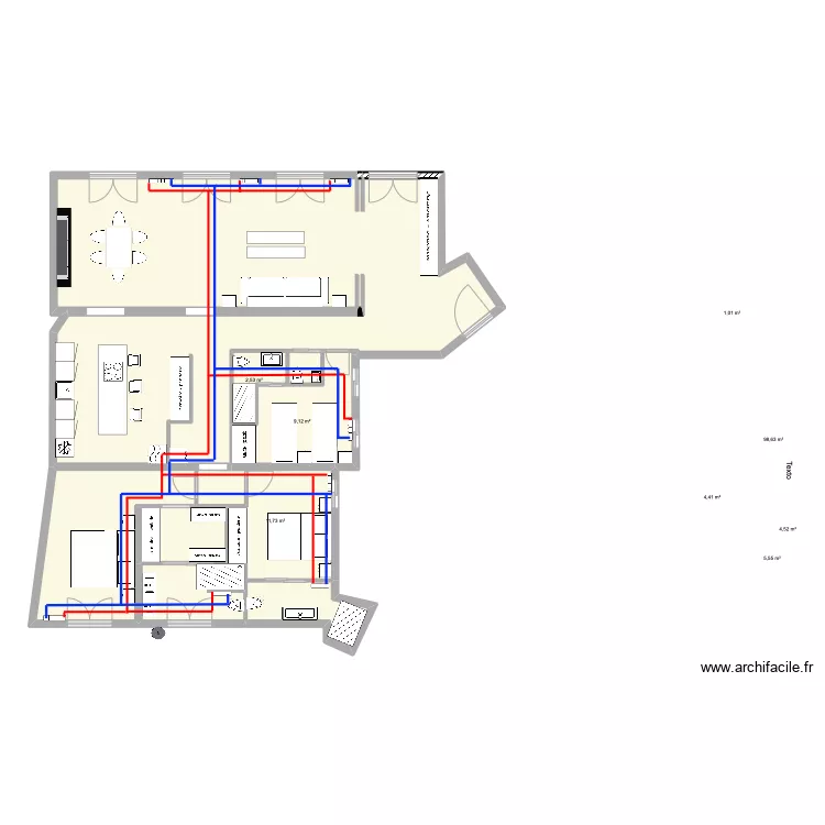 marquez riscal  2 calefaccion. Floor plan with 