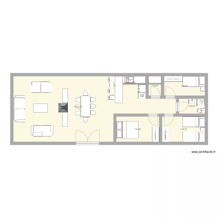 CA1. Floor plan with 