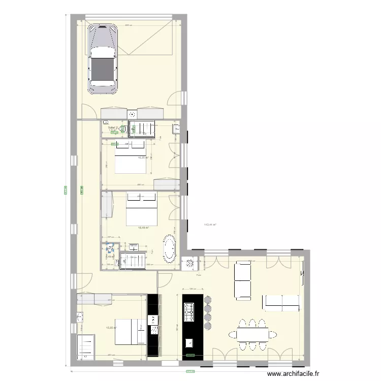 Barjac 2. Floor plan with 