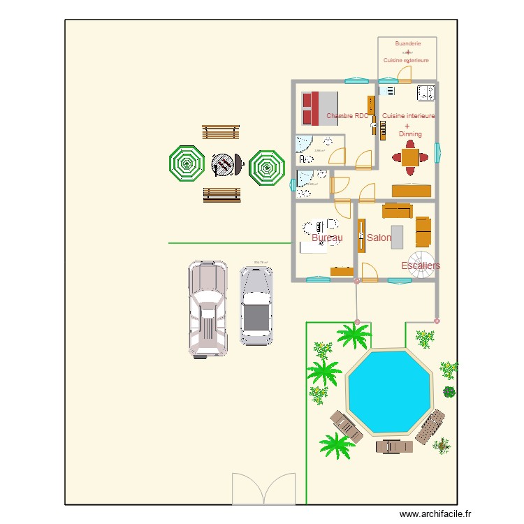 kayiranga rdc. Floor plan with 0 room and 0 m2