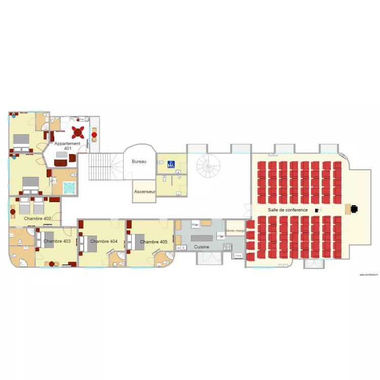 fourth floor. Floor plan with 