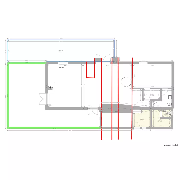 moulin 6. Floor plan with 