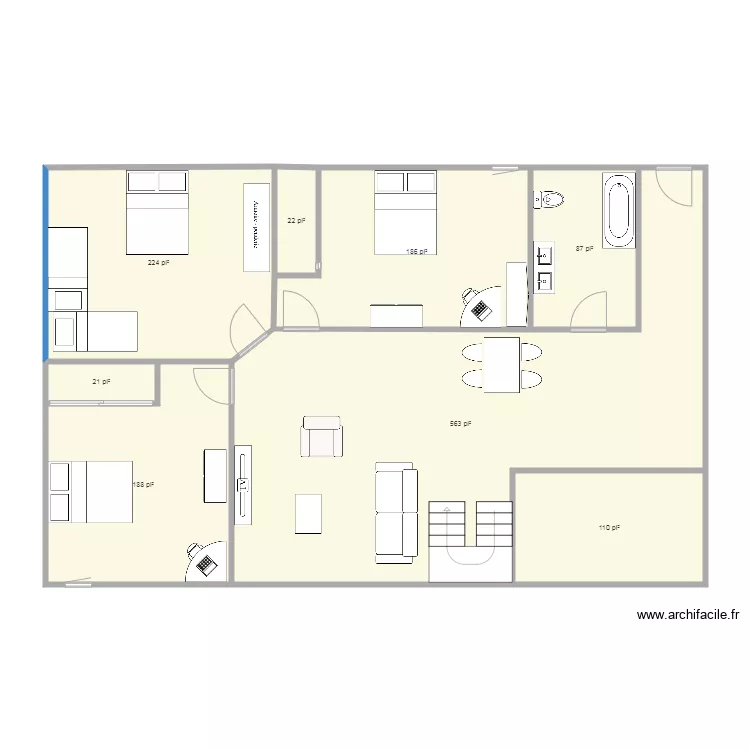 plan sous sol 2. Floor plan with plan sous sol 2. Floor plan with