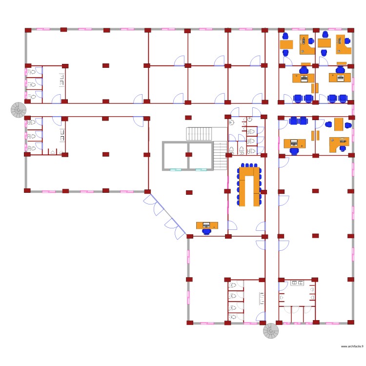 niveaux2 a 6. Floor plan with 0 room and 0 m2 niveaux2 a 6. Floor plan with 0 room and 0 m2