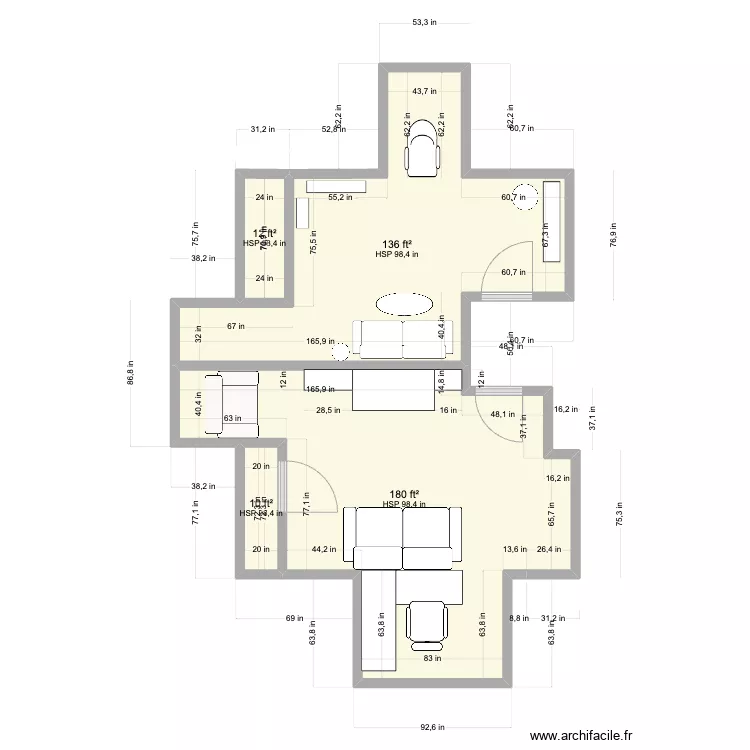 Hartford - 3rd Floor no Back. Floor plan with 