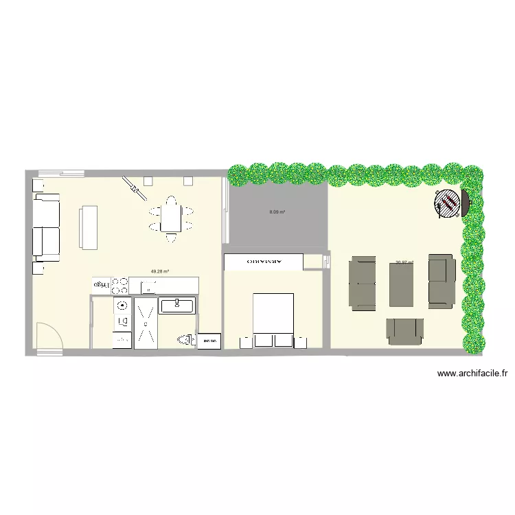 meli LA FLORIDA 7. Floor plan with 
