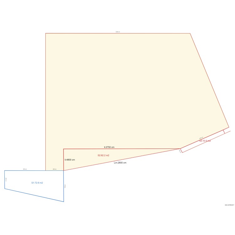 Mesurage contradictoire. Floor plan with 0 room and 0 m2