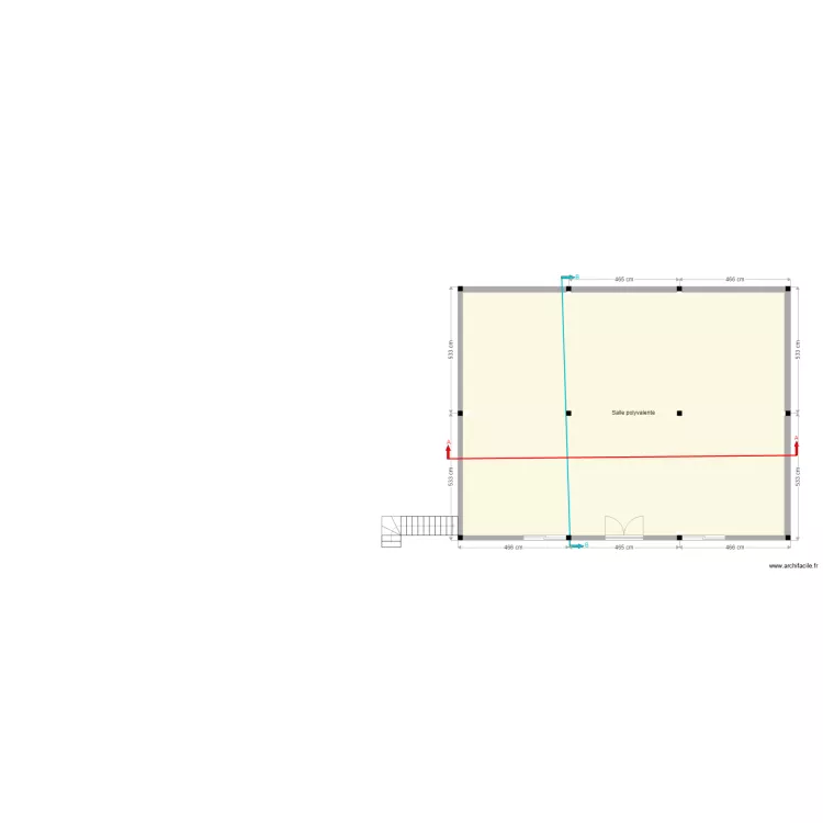 Nyabugete RDC. Floor plan with 