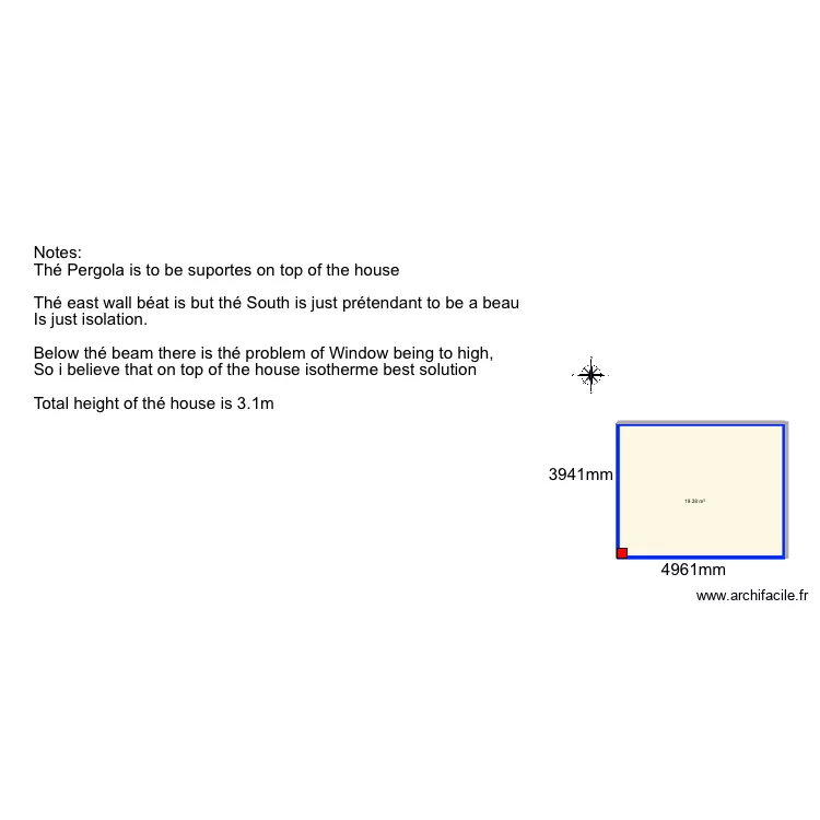 Pérgola Bruno Santos. Floor plan with Pérgola Bruno Santos. Floor plan with
