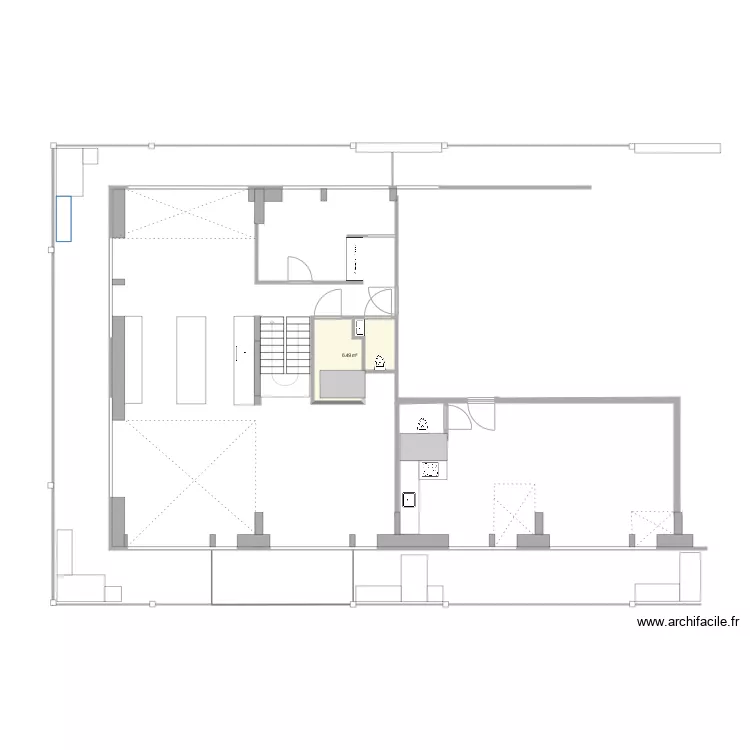 20Adown alternatief trap. Floor plan with 20Adown alternatief trap. Floor plan with