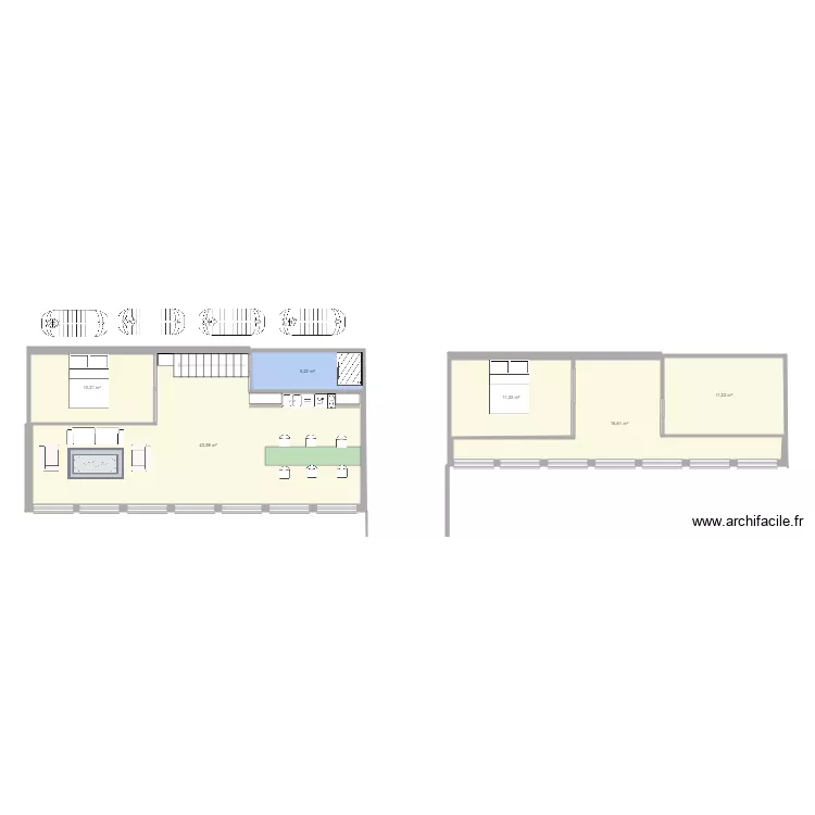 Eartship Small. Floor plan with 
