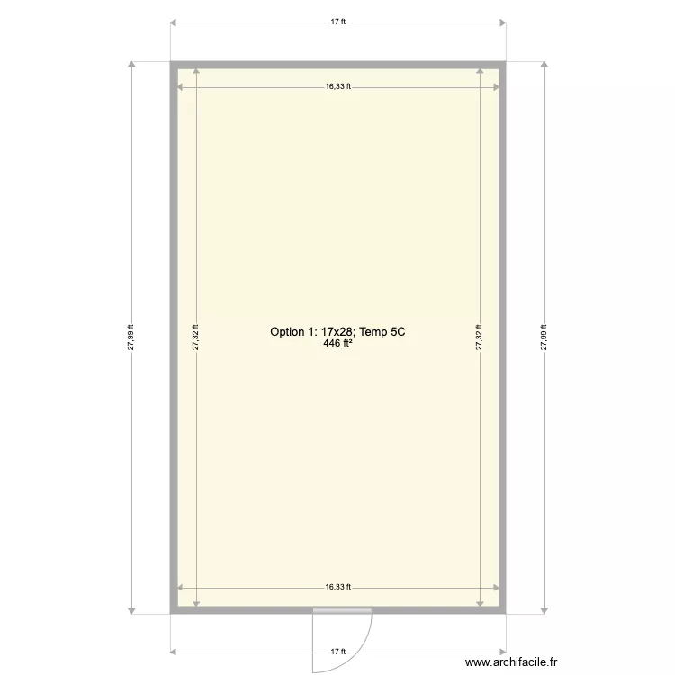 PPD 3 17x28. Floor plan with 
