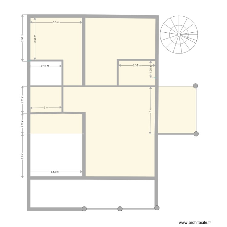 faux plafond apparent. Floor plan with 0 room and 0 m2