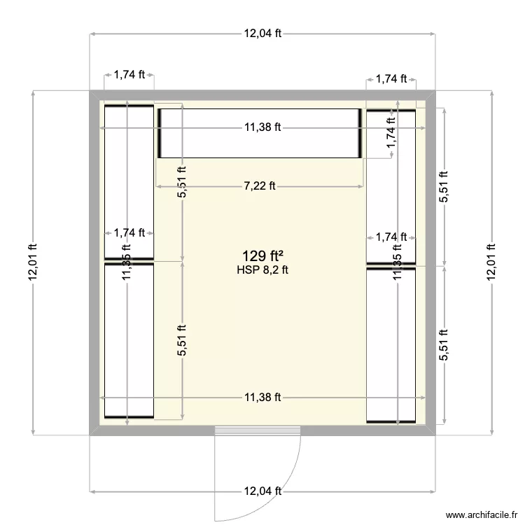 Gannet - 12x12. Floor plan with Gannet - 12x12. Floor plan with
