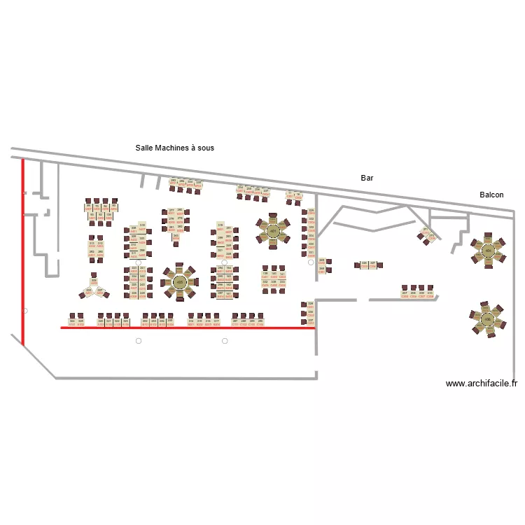 Plan phase 02.03. Floor plan with 1  and 2 m²