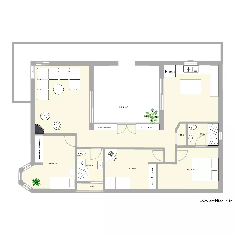 la maison-PROGRESS-v2. Floor plan with 8  and 102 m²