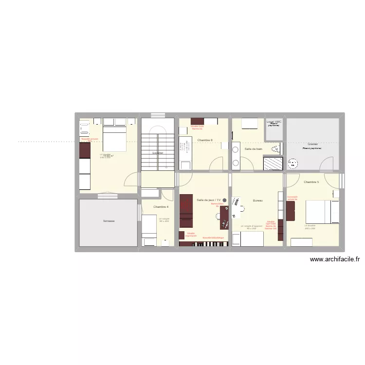 Chic à Chic Etage (Agrandissement). Floor plan with Chic à Chic Etage (Agrandissement). Floor plan with