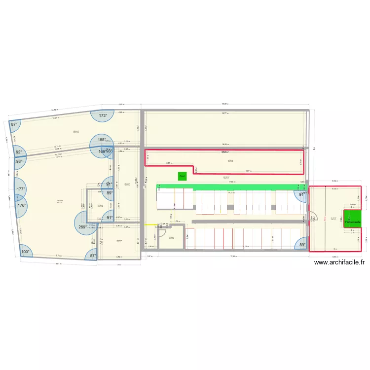 Mit Auslauf Tatsächliche Auführung 12x 400 und 12x über 400kg.. Floor plan with 8 and 584 m² Mit Auslauf Tatsächliche Auführung 12x 400 und 12x über 400kg.. Floor plan with 8 and 584 m²