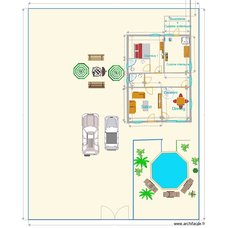 kayiranga rez de chaussee dimensions. Floor plan with 0 room and 0 m2