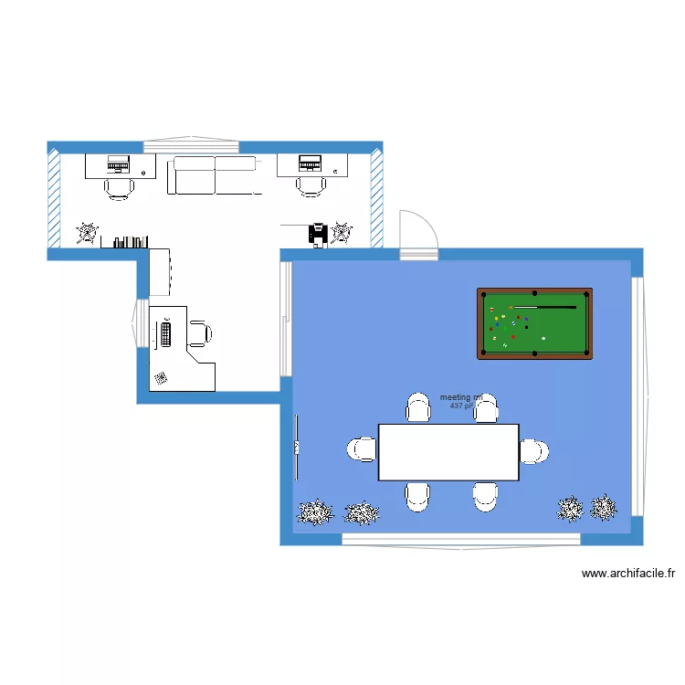 office. Floor plan with 